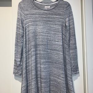 Long sleeve gray dress